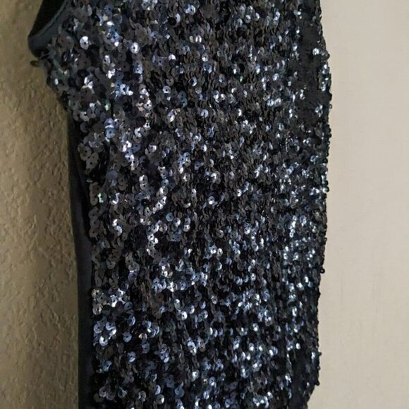 NWT Pretty Guide Black Sequin Sleeveless Tank Top Party Clubbing Rave XXL - Picture 2 of 5